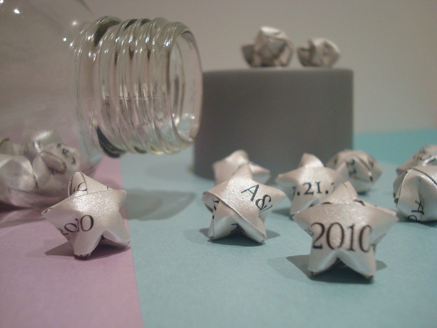 200 Customizable Origami Lucky Stars Table Decorations