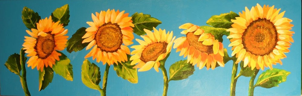 Original Acrylic Sunflowers