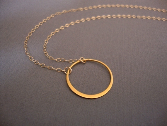 Crescent Necklace-gold