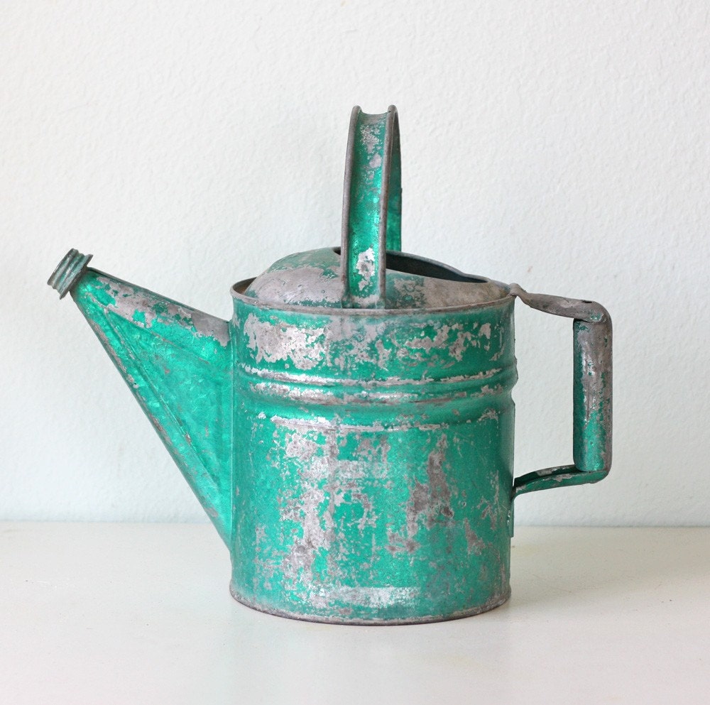 Vintage Green Watering Can