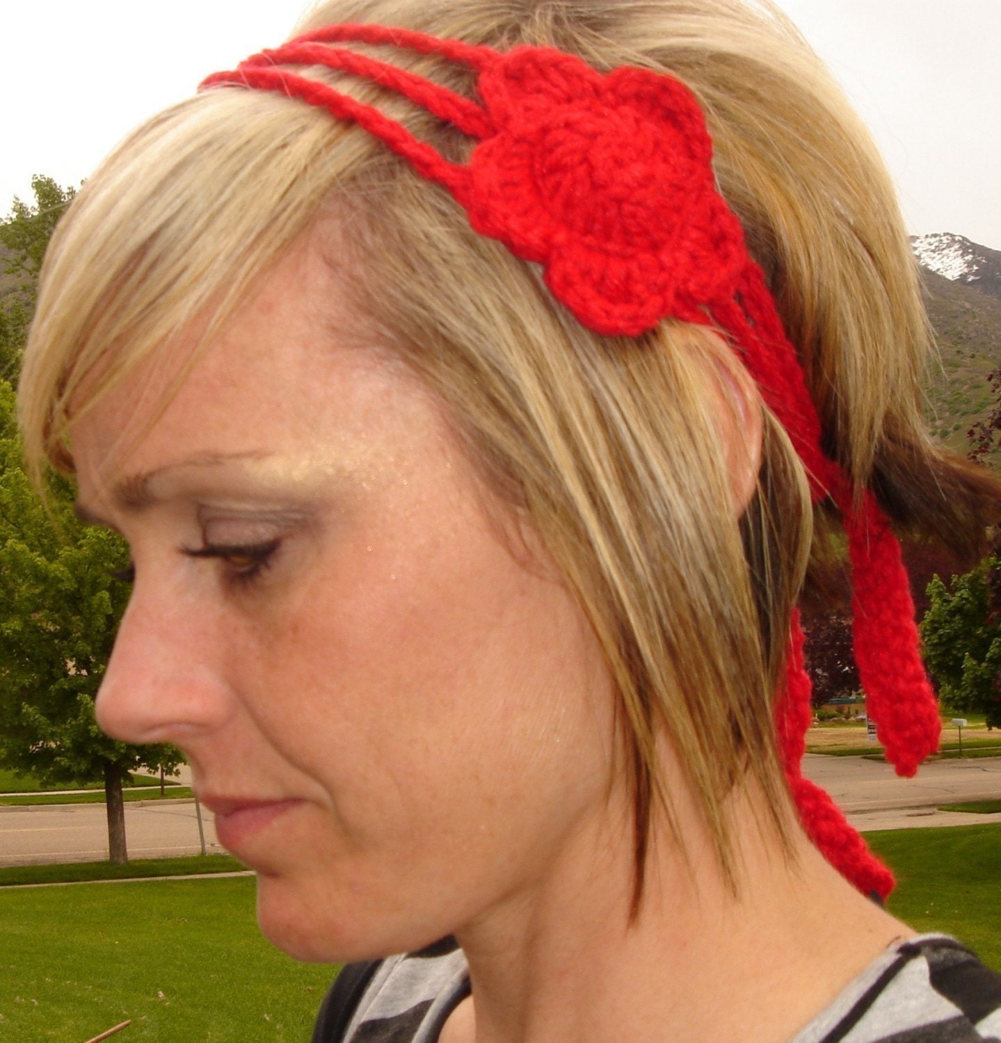 Crochet Flower Headband