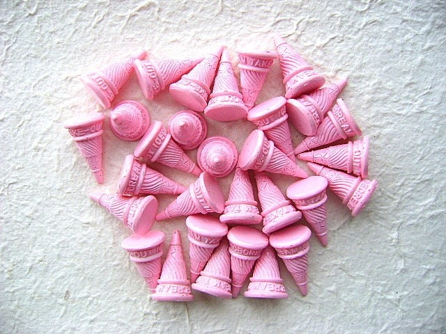WHOLESALE Cute Japanese Pink Ice Cream Cones 30 Total