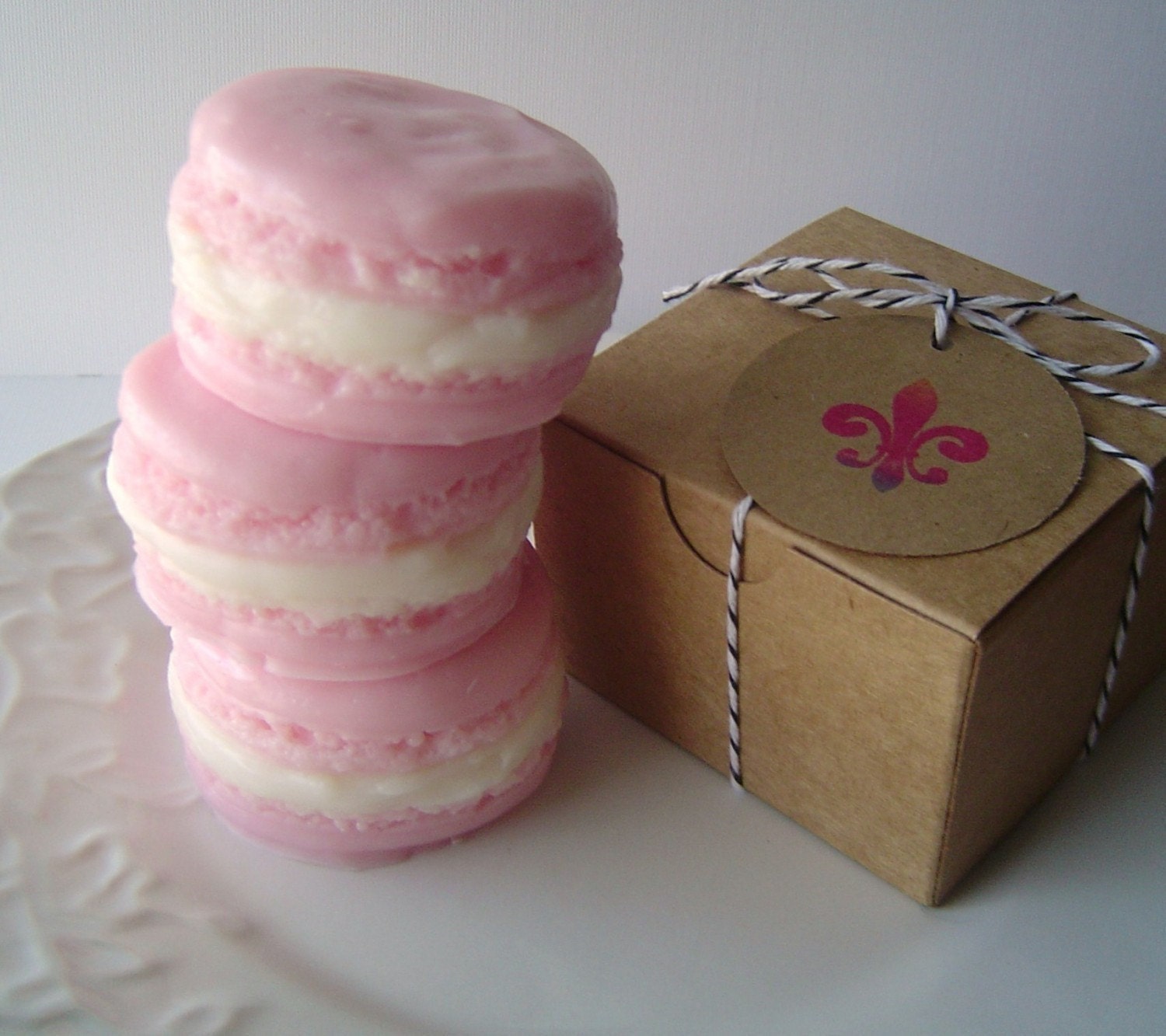 French Macaron Collection-Goat's Milk Soap-Black Raspberry and Vanilla Scented