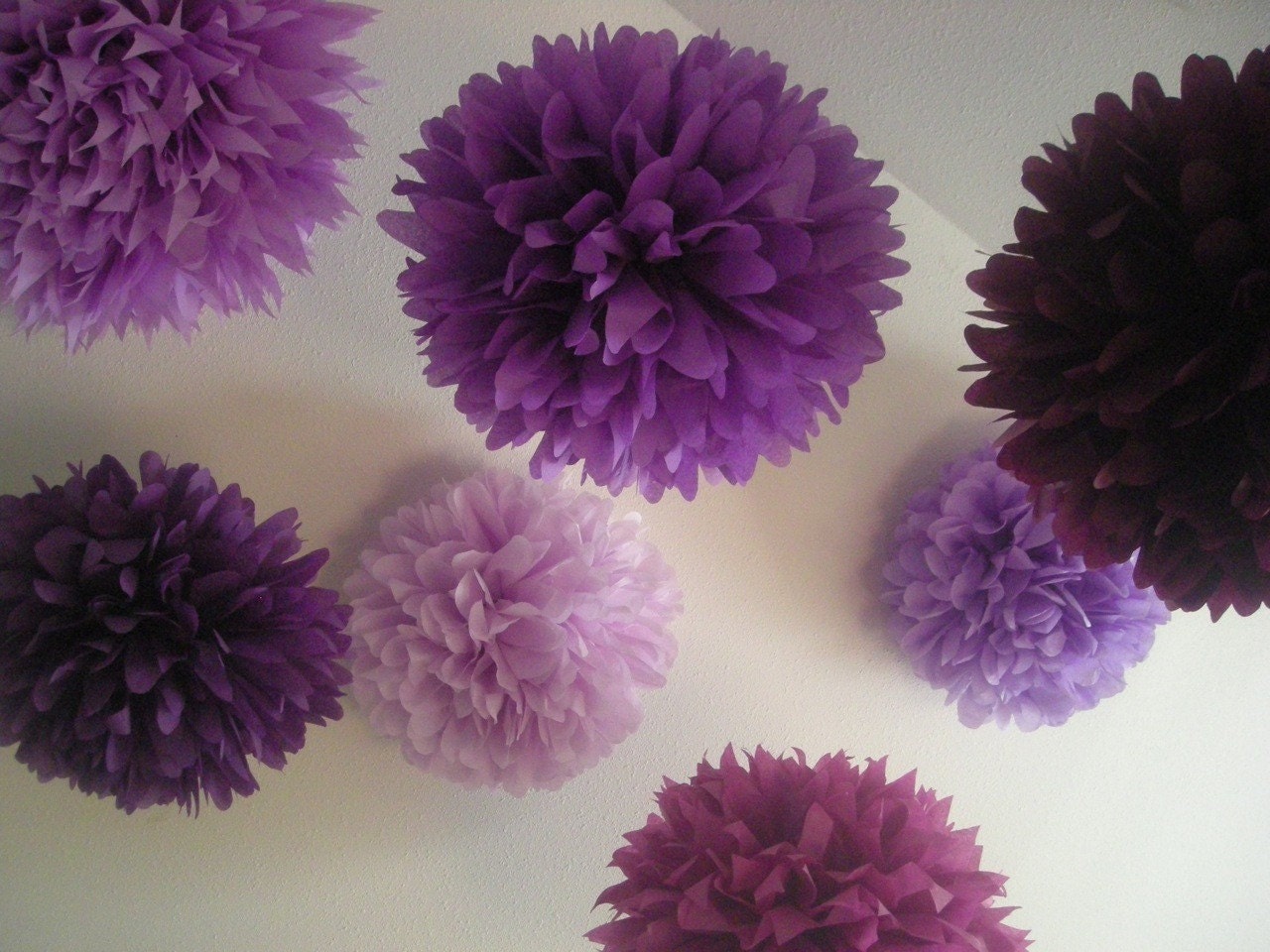 Mixed Up Purples... 10 poms