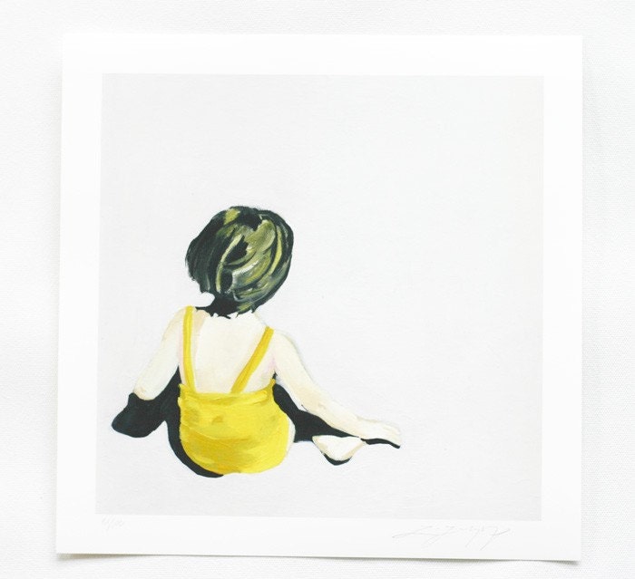Limited Edition 10x10 Girl in the Yellow Suit