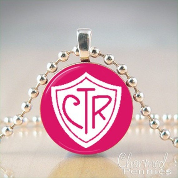 Charmed Pennies pendant - CTR choose the right pink