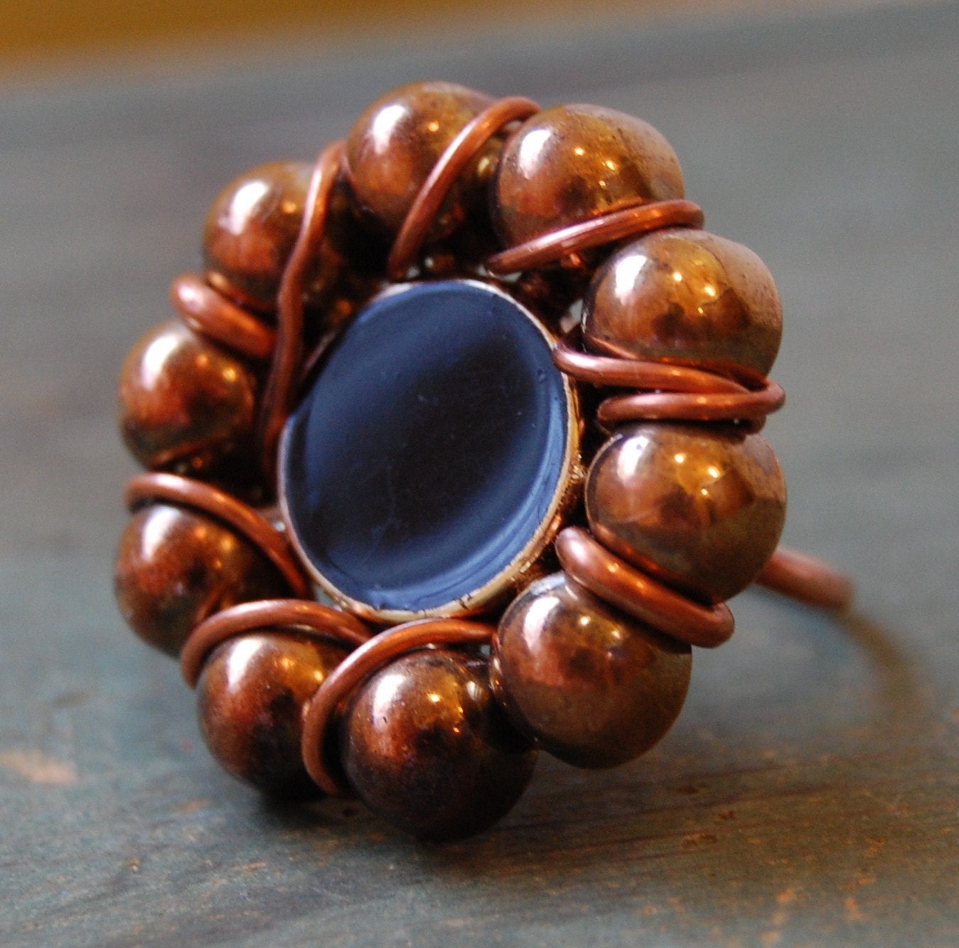 Recycled copper ring