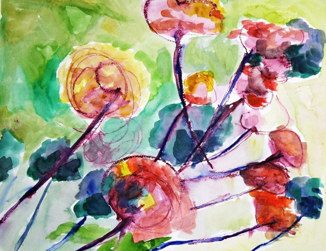 Watercolor 
Painting of Hydrangeas