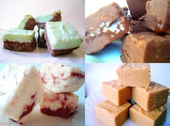 Julie's Fudge EVERY WEEK - 4 Weeks - 1/2 pound (6 pieces) each week - YOU Choose Flavors