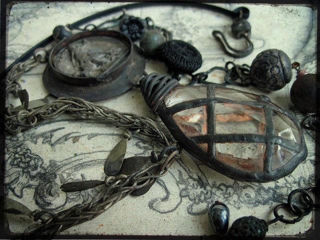 A Great Fall. Victorian Tribal Assemblage Necklace.