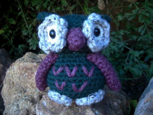 Pine and Violet Owl