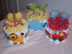 Washcloth Lollipop  Diaper Cupcake Many Themes
Wonderful Gift/
Shower Table Centerpiece