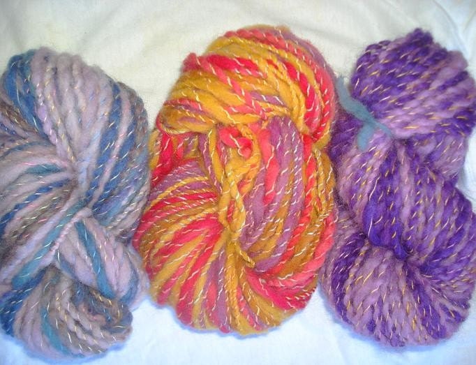Handspun wool yarn