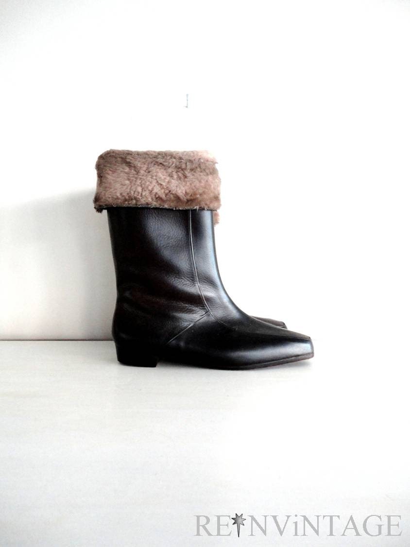 vintage HOT COCOA brown snow boots