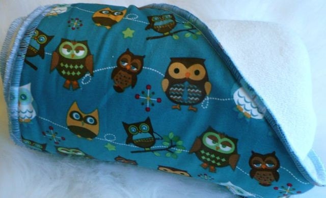 Baby Owls Bamboo Hooded Baby Towel