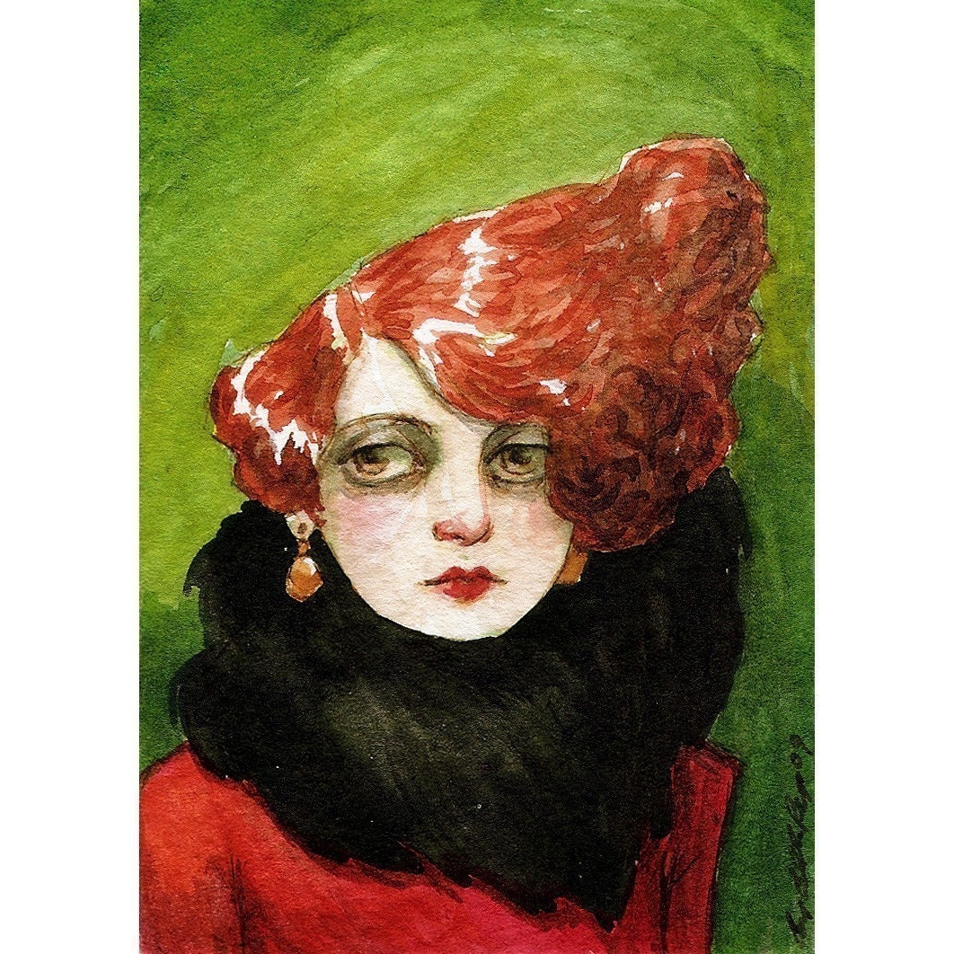 Ms Grimm -- ACEO Limited Edition Print by Amy Abshier Reyes 15/30