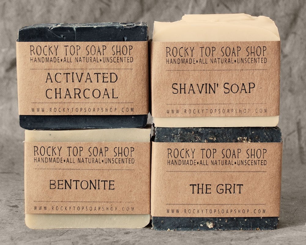 MADE TO ORDER - Manly Man's Gift Set - All Natural, Handmade, Unscented Soap