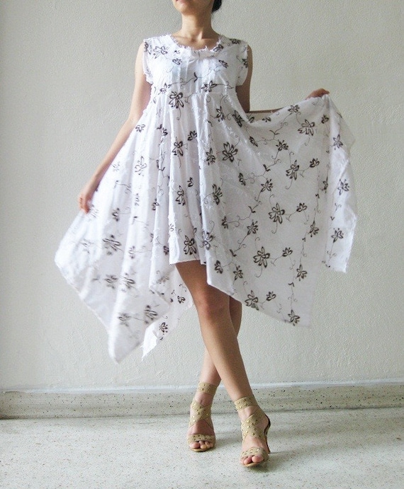 Magic..white cotton dress