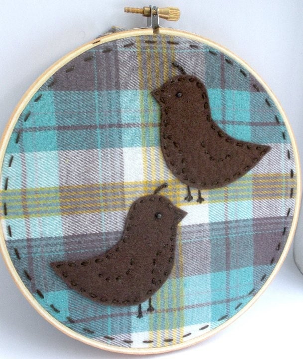 Birds of a Feather Embroidery Hoop Art