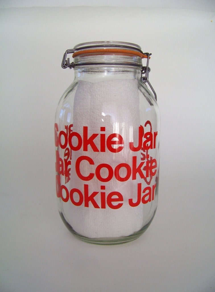 Carlton Glass Cookie Canister