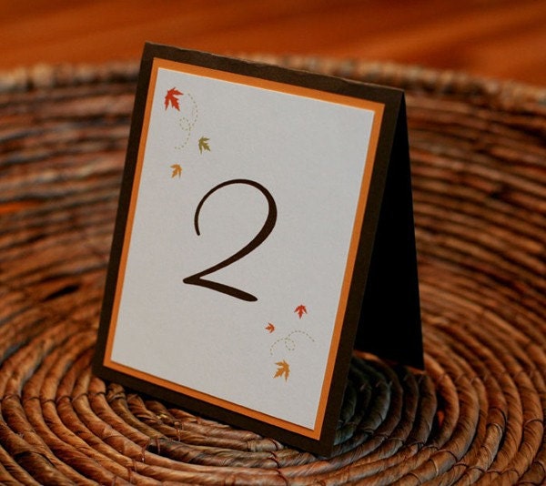Recycled Wedding Table Number