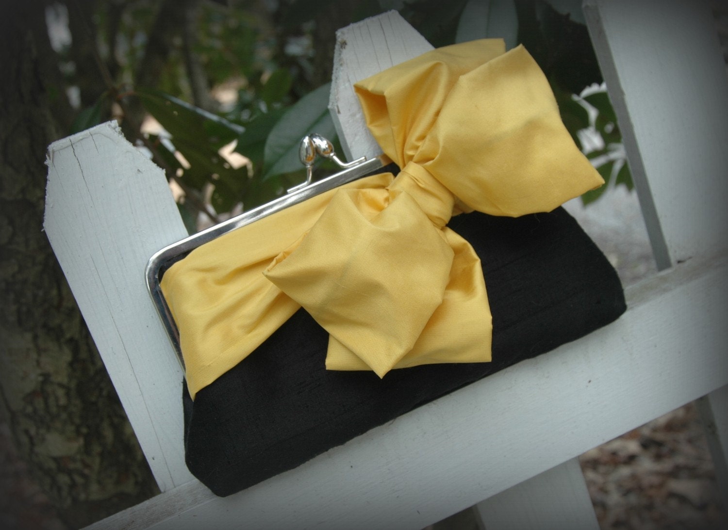 Tied Up Pretty- Bow Clutch CHOOSE YOUR COLORED