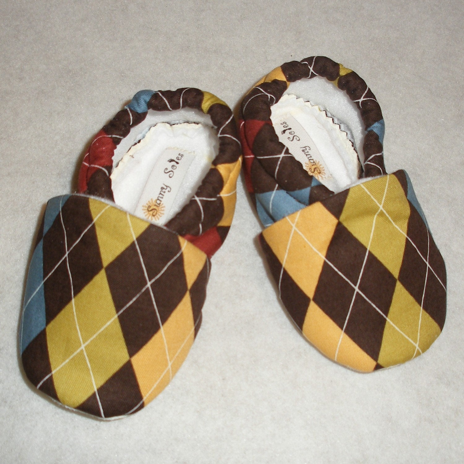 Dapper Argyle Crib Shoes 0 3 6 9 12 18 months