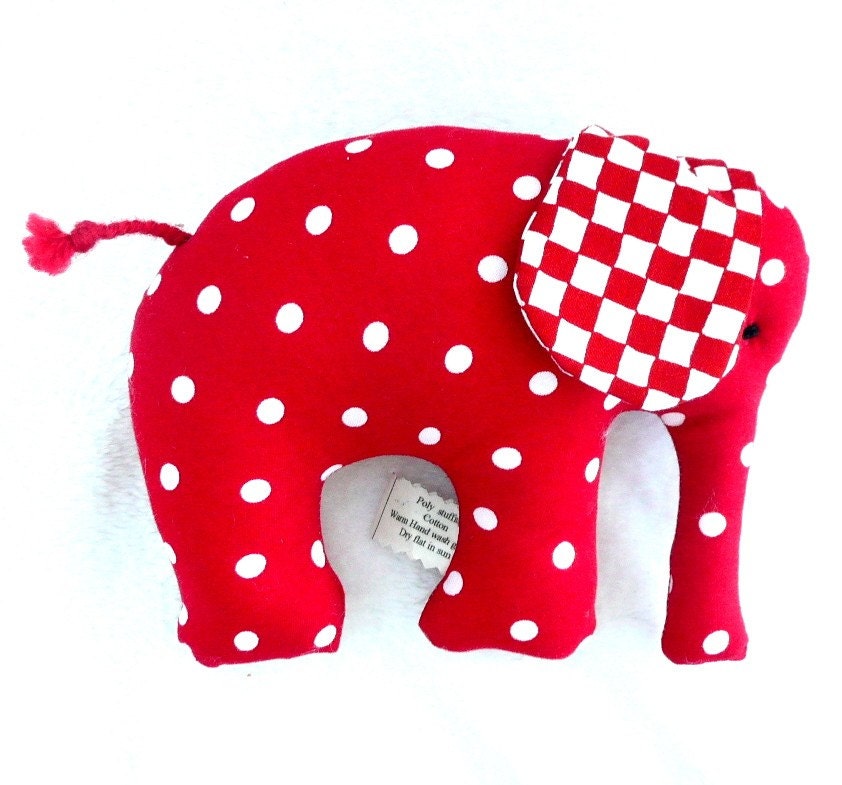 Toy, Soft Stuffed Toy Elephant for Baby or Toddler, Handmade by AllysannesKidStuff on Etsy