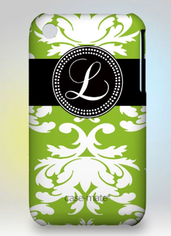 Personalized Monogram Cell Phone Case- iphone 4, 3G, Ipod, blackberry, samsung