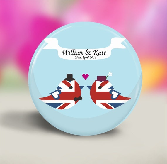 Royal Wedding Commemorative Pocket Mirror - Prince William and Kate Middleton