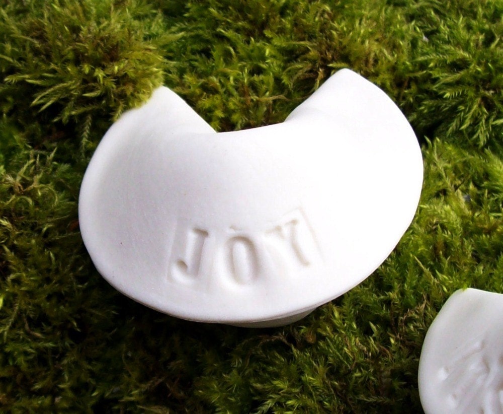 Single Porcelain Fortune Cookie- JOY