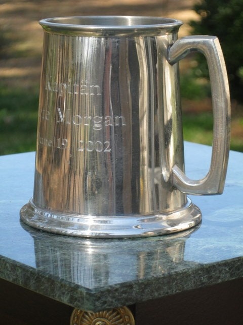 Genuine Pewter Tankard Hand-Crafted in Sheffield England