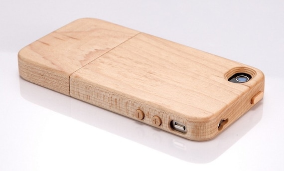 iPhone 4 Maple Wood Case & Stand NIB