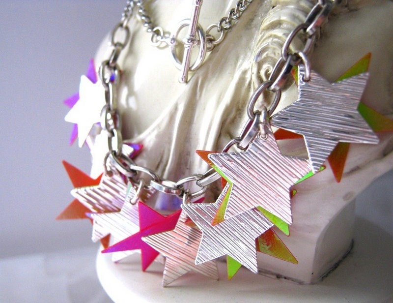 Necklace Stars - Help Japan Donation  Relief (Donated by KolibriKado) Free Shipping