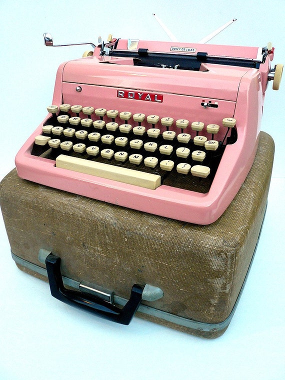 PINK 1950s Fully Restored Royal Typewriter