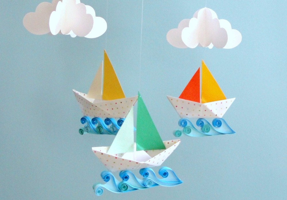 Little Sailboats -- 3D Mobile
