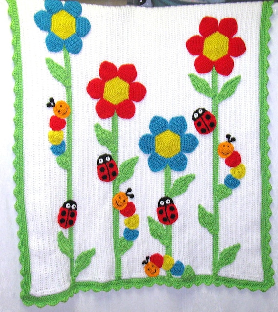 Sweet Spring Garden Baby Blanket