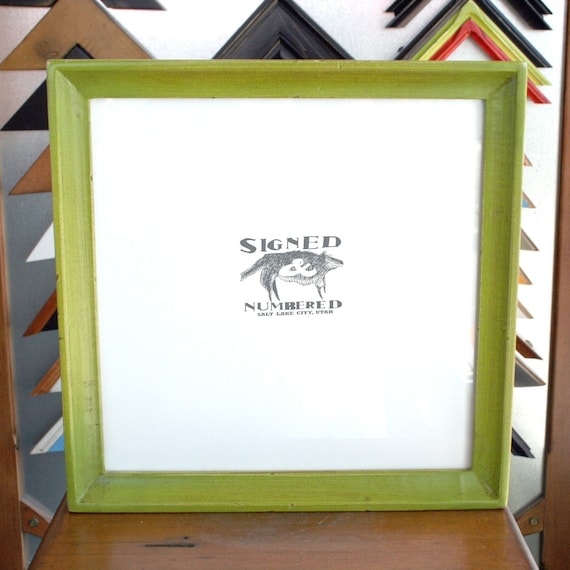 10x10 Picture Frame with Vintage Asparagus Finish in Deep Cove Style