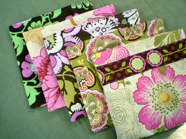 Ready to ship - Set of Five Reusable Snack Bags