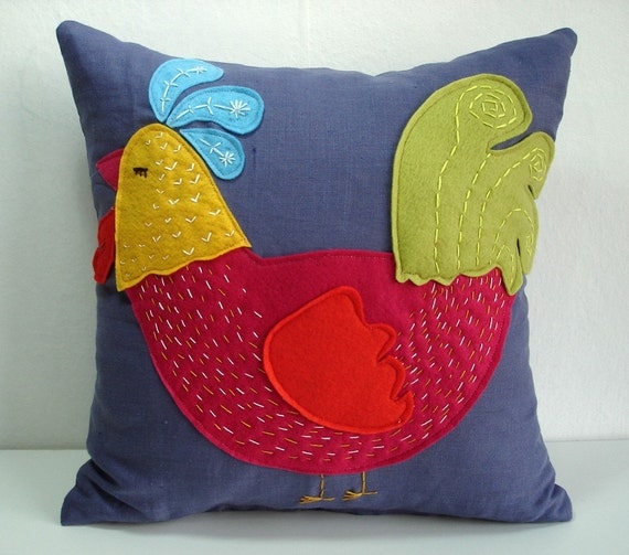 Chicken Pillow Cover - 16x16