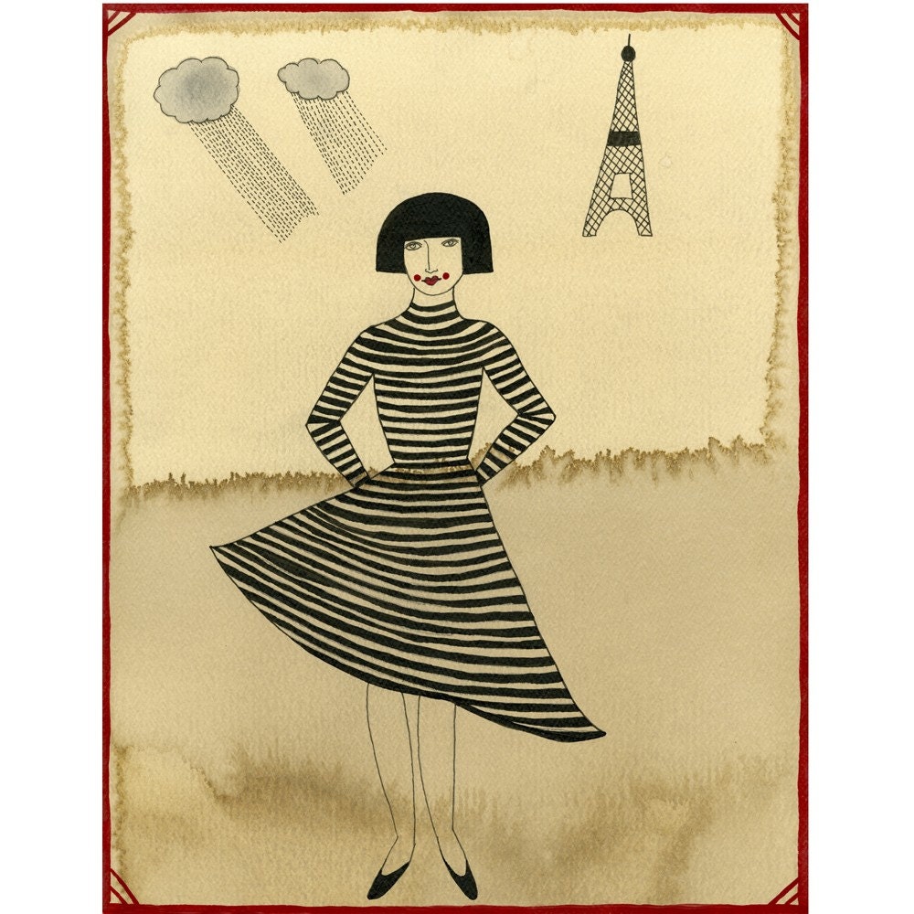 Girl From Paris-Archival Print   SALE... Buy two, get one free