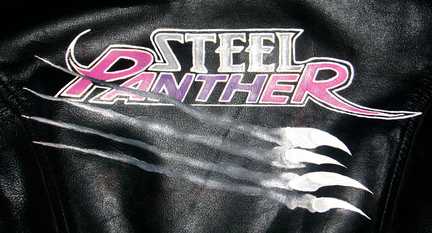 steel panther logo. STEEL PANTHER Hand Painted One