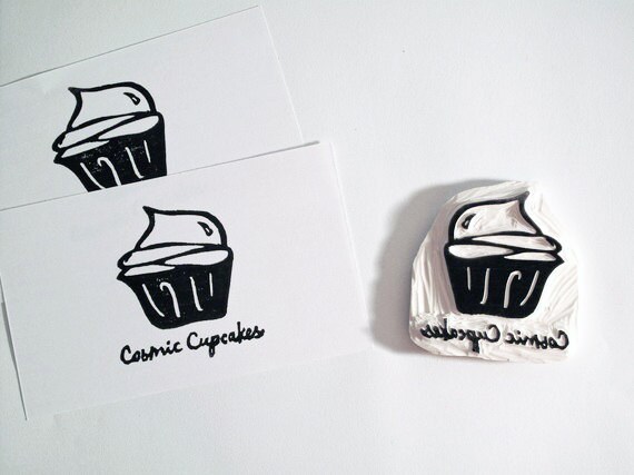 Hand-carved Rubber Stamp with Your Logo/Image