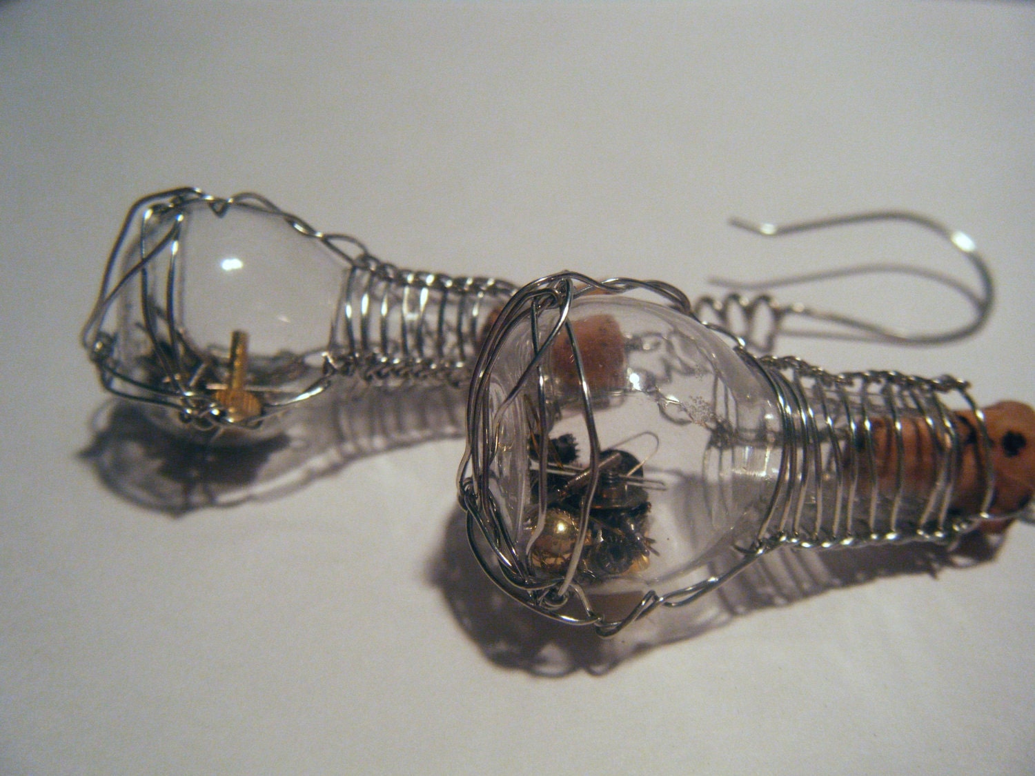 Mad Inspired Steampunk Beaker Earrings 001