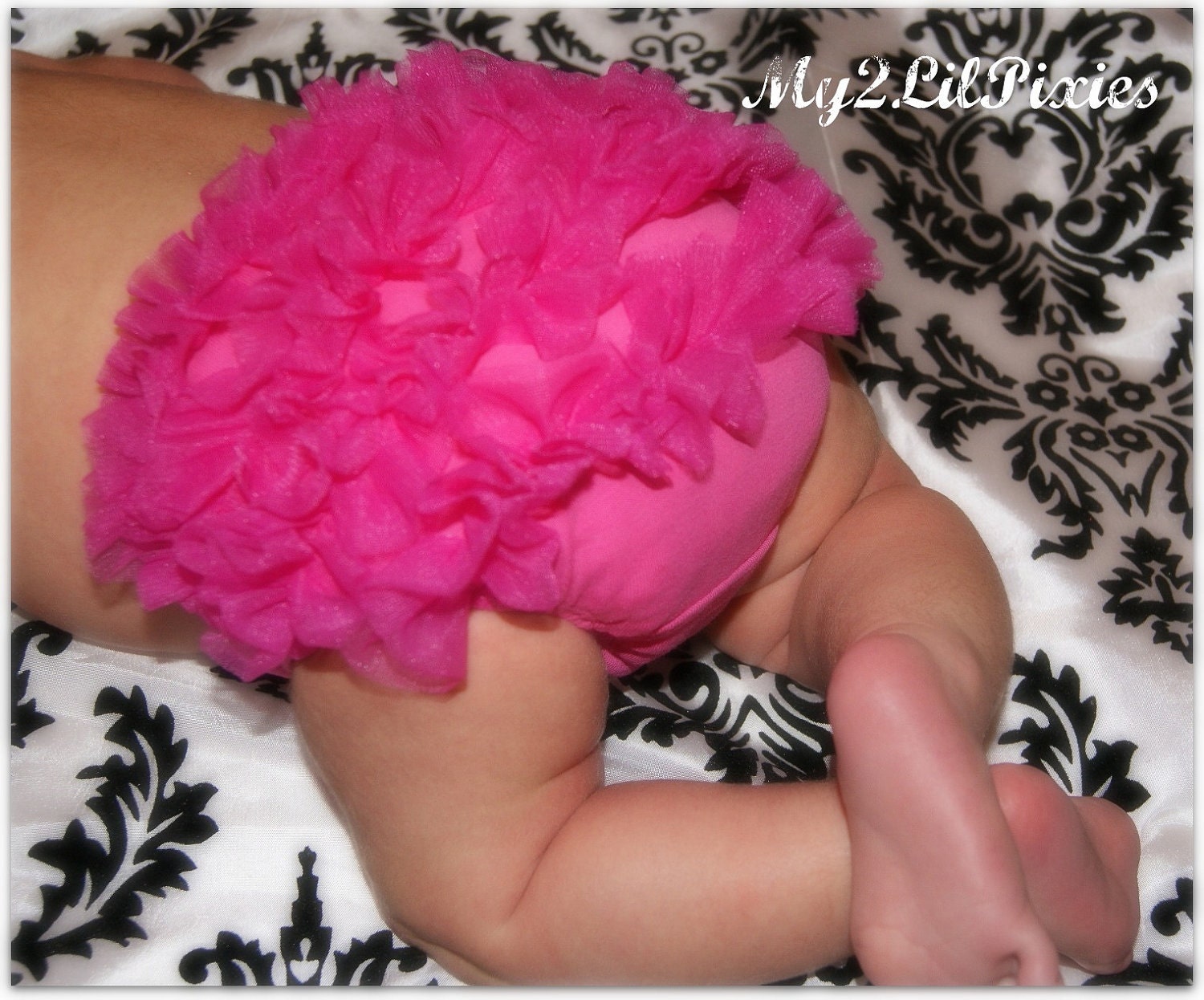 FREE shipping- Chiffon Ruffle Bum Bloomers - Perfect  Photo Prop - Fits Newborn and Toddler-  Colors Hot Pink Pink Black White Lavender Turquoise Red - Treasury Featured Item