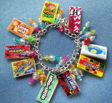 Sweet Tooth Polymer Clay Candy Adjustable Charm Bracelet - Style 5