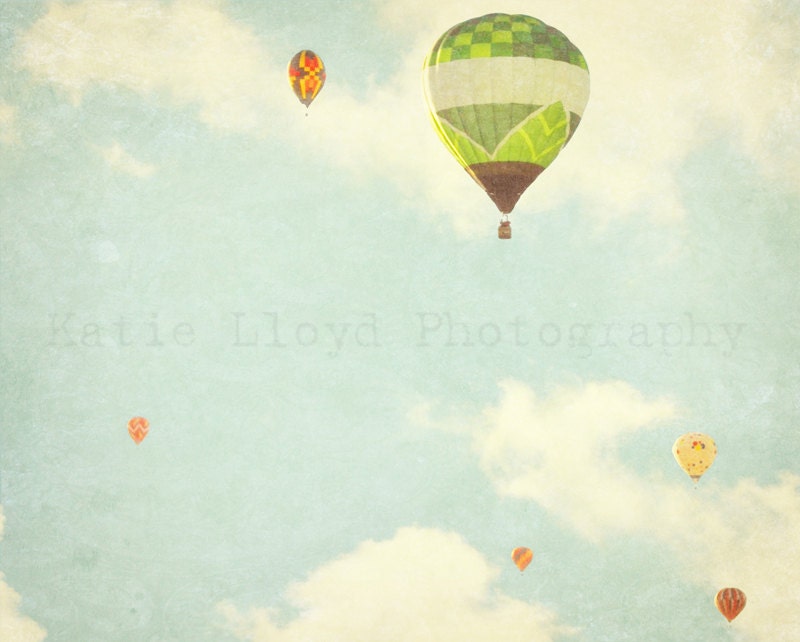 Hot Air Balloons in Flight - 16x20 Fine Art Photography Print