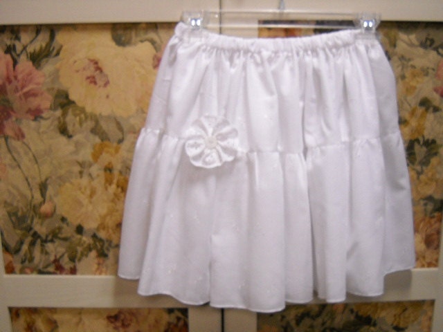 White Eyelet Petticoat/Skirt/Slip for Summer