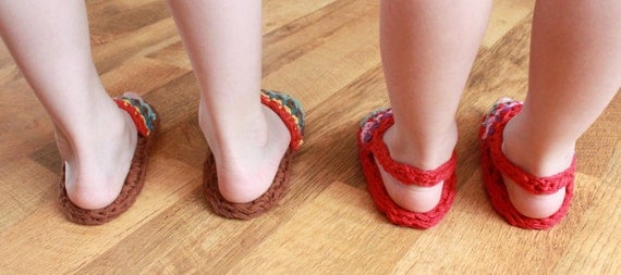 Toddler/Child Sandals w/ or w/out backstrap PDF Crochet Pattern