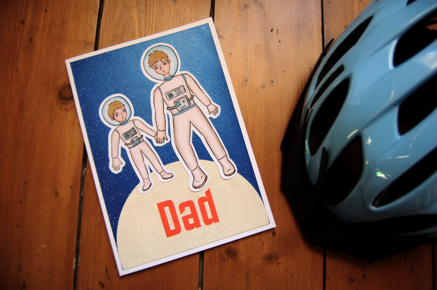 Astro Dad and Astro Lad - Father's Day Card
